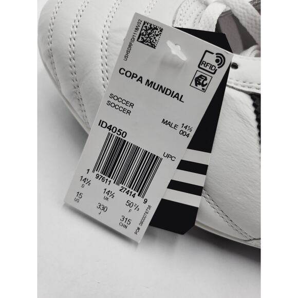 Mens 15 Adidas Copa Mundial FG Soccer Cleats White Germany ID4050 NEW